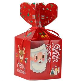 Cube Treat Forager Box Santa RED
