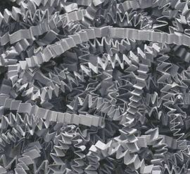 Christmas Crinkle Paper - Silver 100g