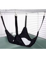 Plain Hammock with Fleece Center: Quilted Black