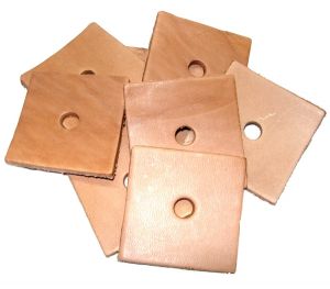 Pack of 10  Leather Squares Toy Making Parts 2