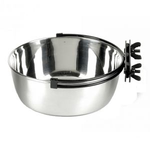 Stainless Steel Secura Pet Food Bowl/Bird Bath 2 Litres
