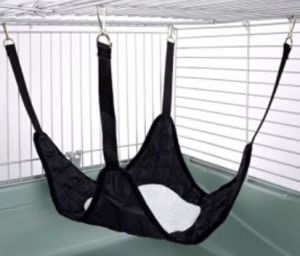 Plain Hammock with Fleece Center: Quilted Black