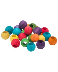 Rainbow Wood Beads Pack 24 - Toy Making Part