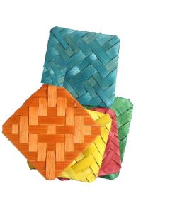 Kayu Woven Bamboo Square Pack Of 5