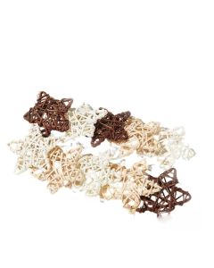 Natural Wicker Stars Pack Of 10