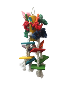 The Windmill Wood & Rope Chew Toy